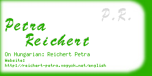 petra reichert business card